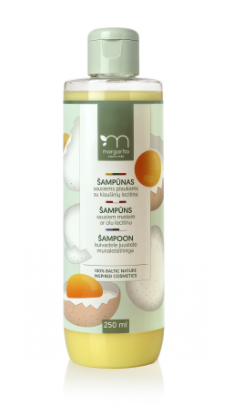 MARGARITA Šampūnas su kiaušinių lecitinu sausiems plaukams 250ml